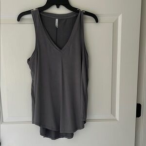 Z Supply Charcoal Sleeveless V-Neck Stretch Top Great Condition